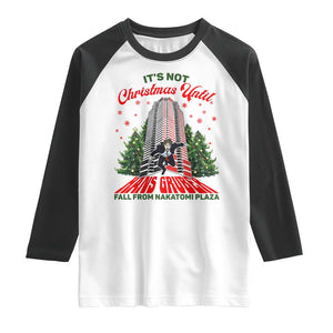 Nakatomi Plaza 1988 Raglan Shirt It's Not Christmas Until Hans Gruber Fall Xmas Party TS02 White Black Print Your Wear