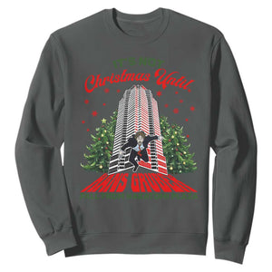 Nakatomi Plaza 1988 Sweatshirt It's Not Christmas Until Hans Gruber Fall Xmas Party TS02 Dark Heather Print Your Wear