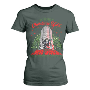 Nakatomi Plaza 1988 T Shirt For Women It's Not Christmas Until Hans Gruber Fall Xmas Party TS02 Dark Forest Green Print Your Wear