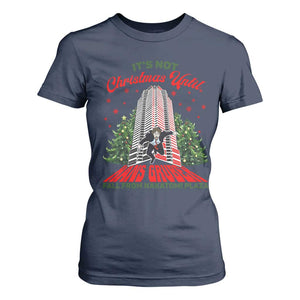 Nakatomi Plaza 1988 T Shirt For Women It's Not Christmas Until Hans Gruber Fall Xmas Party TS02 Navy Print Your Wear