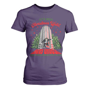 Nakatomi Plaza 1988 T Shirt For Women It's Not Christmas Until Hans Gruber Fall Xmas Party TS02 Purple Print Your Wear