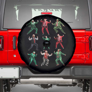 Christmas Trump Dance Spare Tire Cover Viral President Dancing Retro Vintage TS02 Black Print Your Wear