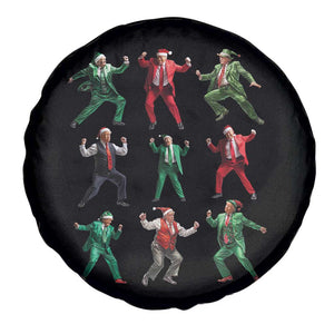 Christmas Trump Dance Spare Tire Cover Viral President Dancing Retro Vintage TS02 Print Your Wear