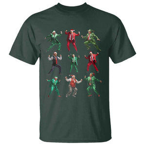 Christmas Trump Dance T Shirt Viral President Dancing Retro Vintage TS02 Dark Forest Green Print Your Wear