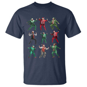 Christmas Trump Dance T Shirt Viral President Dancing Retro Vintage TS02 Navy Print Your Wear