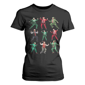 Christmas Trump Dance T Shirt For Women Viral President Dancing Retro Vintage TS02 Black Print Your Wear