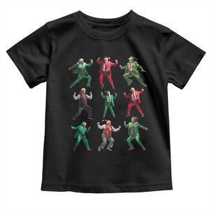 Christmas Trump Dance Toddler T Shirt Viral President Dancing Retro Vintage TS02 Black Print Your Wear