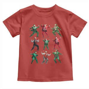 Christmas Trump Dance Toddler T Shirt Viral President Dancing Retro Vintage TS02 Red Print Your Wear