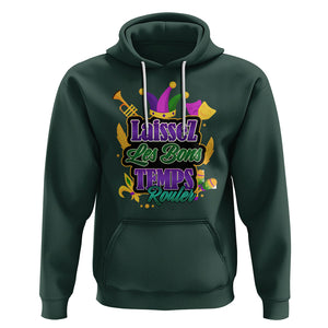 Mardi Gras Hoodie Laissez Les Bons Temps Rouler New Orleans Louisiana Parade TS02 Dark Forest Green Printyourwear