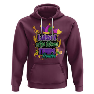 Mardi Gras Hoodie Laissez Les Bons Temps Rouler New Orleans Louisiana Parade TS02 Maroon Printyourwear