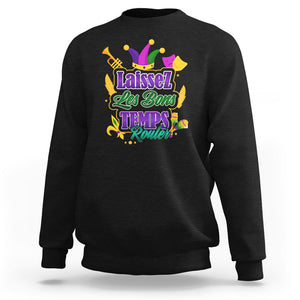 Mardi Gras Sweatshirt Laissez Les Bons Temps Rouler New Orleans Louisiana Parade TS02 Black Printyourwear