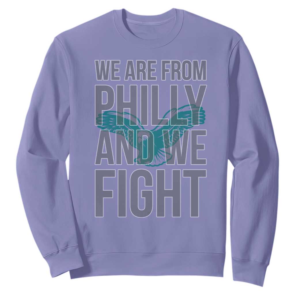 Philadelphia Spirit Sweatshirt We Are From Philly And We Fight TS02 Violet Print Your Wear