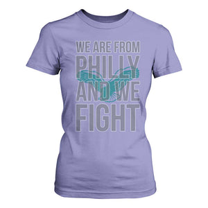 Philadelphia Spirit T Shirt For Women We Are From Philly And We Fight TS02 Violet Print Your Wear