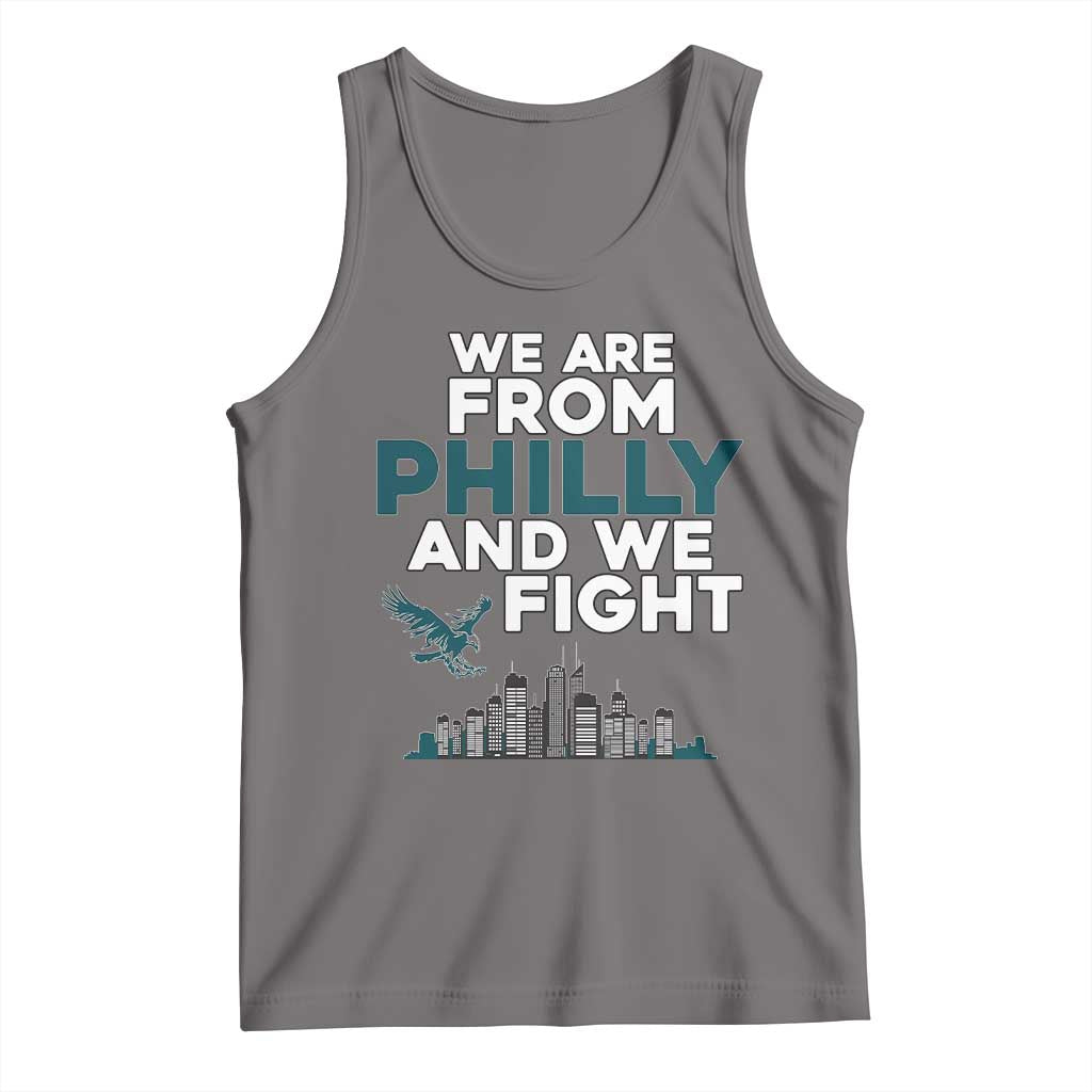 Philadelphia City Tank Top We Are From Philly And We Fight TS02 Deep Heather Print Your Wear