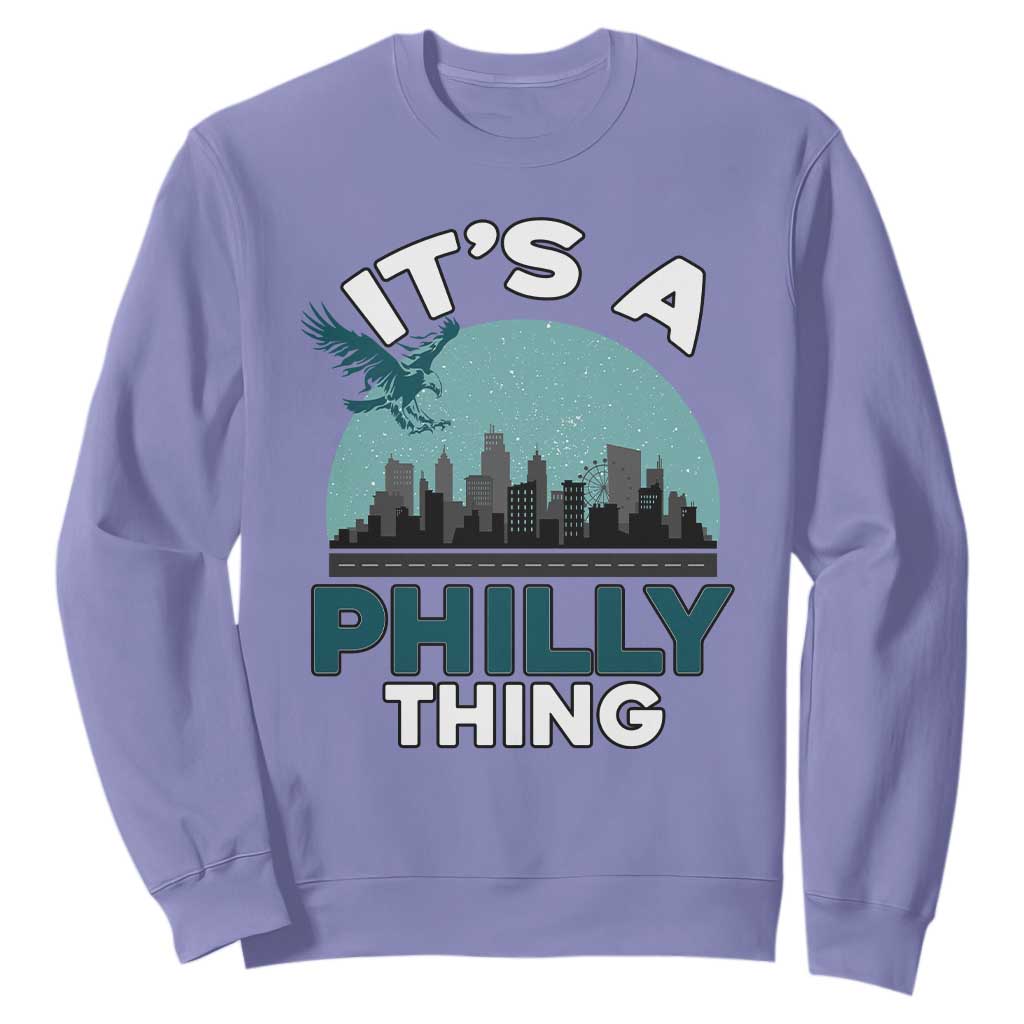 Philadelphia Spirit Sweatshirt It's A Philly Thing TS02 Violet Print Your Wear