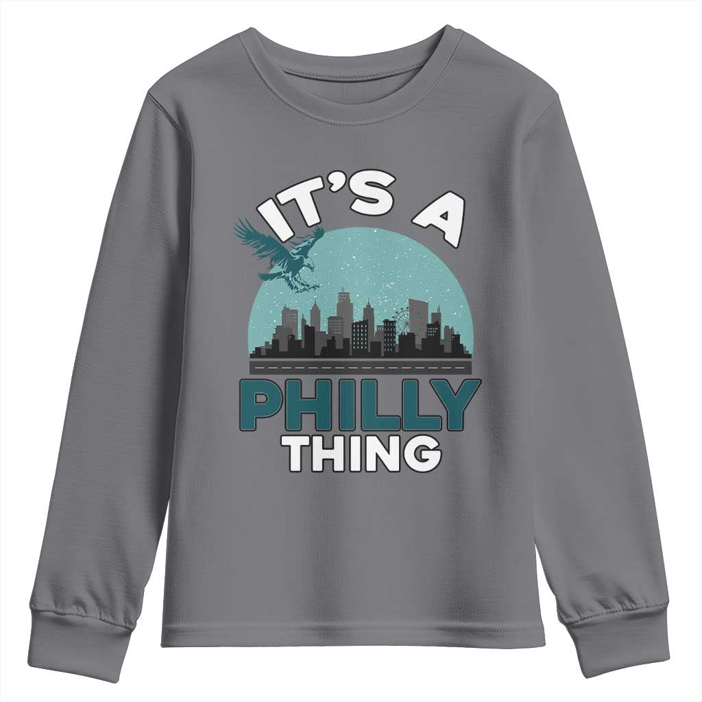 Philadelphia Spirit Youth Sweatshirt It's A Philly Thing TS02 Charcoal Print Your Wear
