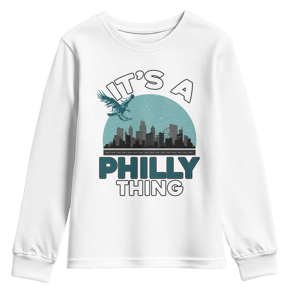 Philadelphia Spirit Youth Sweatshirt It's A Philly Thing TS02 White Print Your Wear