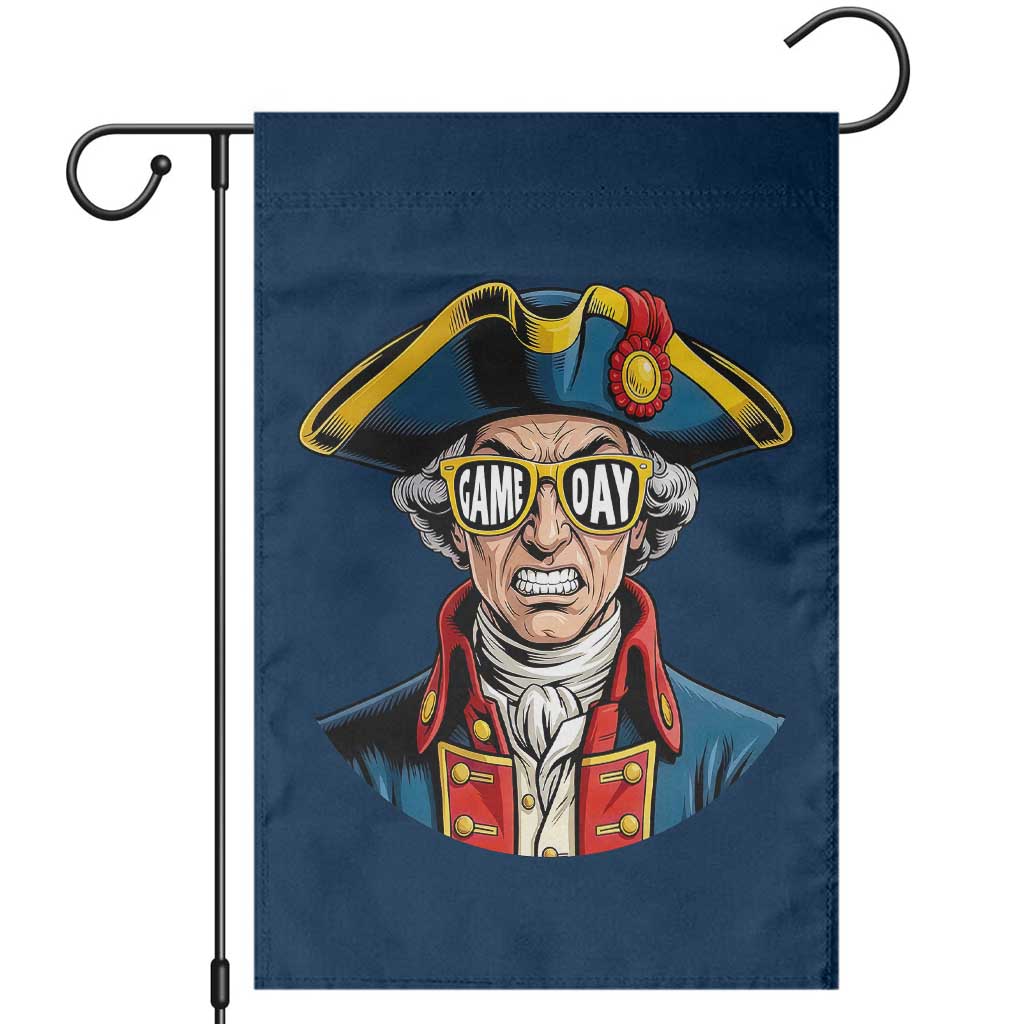 Vintage Game Day Patriot Garden Flag Revolutionary Colonial Mascot Football Fan TS02 Navy Print Your Wear