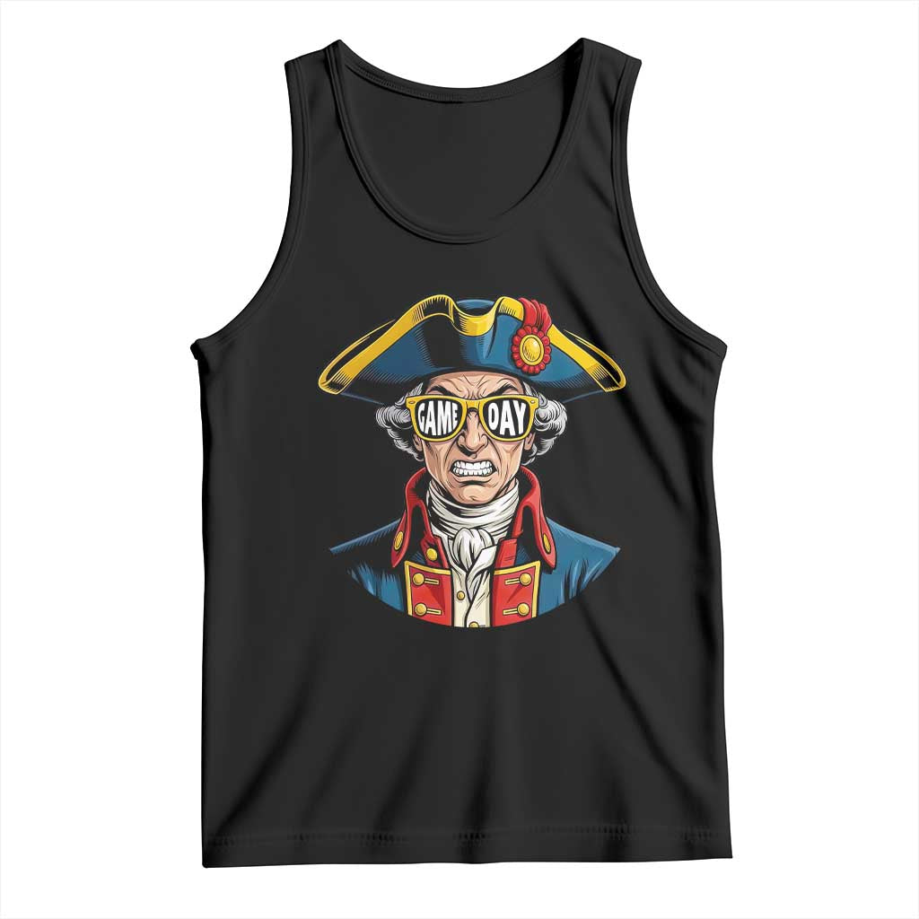 Vintage Game Day Patriot Tank Top Revolutionary Colonial Mascot Football Fan TS02 Black Print Your Wear