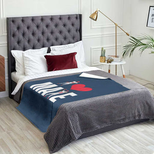 I Love Maye Red Heart Throw Blanket Football Fan Celebration TS02 Print Your Wear
