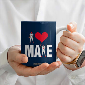 I Love Maye Red Heart Coffee Mug Football Fan Celebration TS02 Print Your Wear