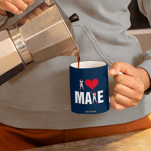I Love Maye Red Heart Coffee Mug Football Fan Celebration TS02 Print Your Wear