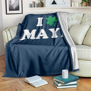 I Shamrock Maye Throw Blanket St. Patrick’s Day Sports Fan Irish Twist TS02 Print Your Wear