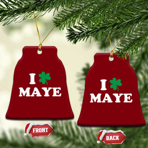 I Shamrock Maye Ceramic Ornament St. Patrick’s Day Sports Fan Irish Twist TS02 Print Your Wear