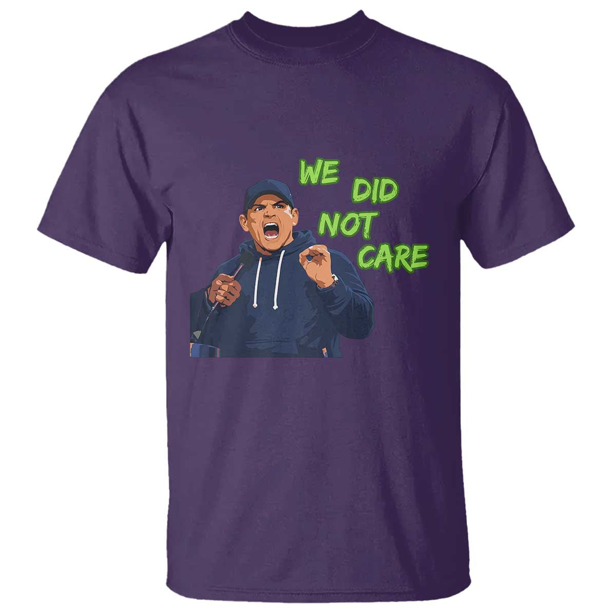 We Did Not Care Funny Hype Coach T Shirt Blunt Post-Game Comment TS02 Purple Print Your Wear