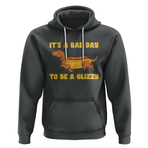 Hot Dog Lover Hoodie Its A Bad Day To Be A Glizzy Funny Wiener Meme TS02 Dark Heather Printyourwear