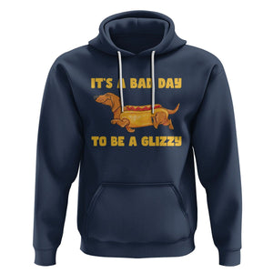 Hot Dog Lover Hoodie Its A Bad Day To Be A Glizzy Funny Wiener Meme TS02 Navy Printyourwear