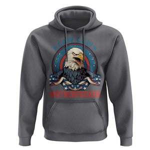 American Eagle Hoodie Caw Caw Motherfucker TS02 Charcoal Print Your Wear