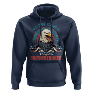 American Eagle Hoodie Caw Caw Motherfucker TS02 Navy Print Your Wear