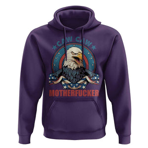 American Eagle Hoodie Caw Caw Motherfucker TS02 Purple Print Your Wear