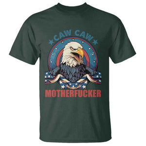 American Eagle T Shirt Caw Caw Motherfucker TS02 Dark Forest Green Print Your Wear