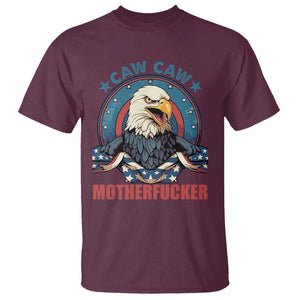 American Eagle T Shirt Caw Caw Motherfucker TS02 Maroon Print Your Wear