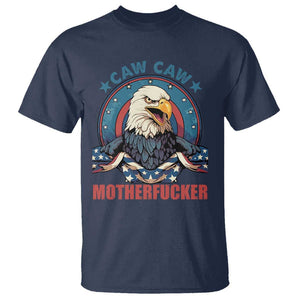 American Eagle T Shirt Caw Caw Motherfucker TS02 Navy Print Your Wear