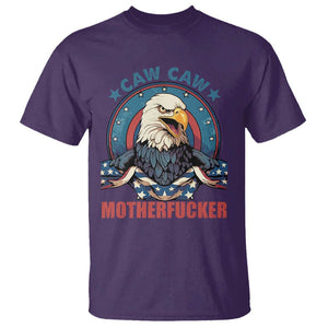 American Eagle T Shirt Caw Caw Motherfucker TS02 Purple Print Your Wear