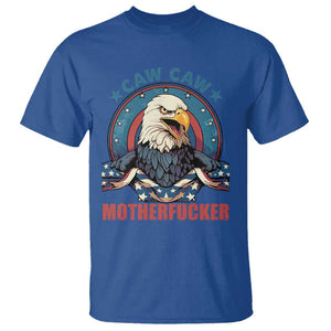 American Eagle T Shirt Caw Caw Motherfucker TS02 Royal Blue Print Your Wear