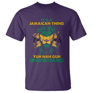 It's A Jamaican Thing Yuh Nah Guh Understand Jamaica Reggae T Shirt TS02 Purple Printyourwear