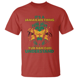 It's A Jamaican Thing Yuh Nah Guh Understand Jamaica Reggae T Shirt TS02 Red Printyourwear