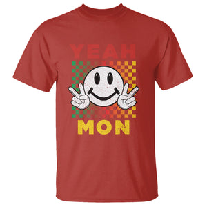 Yeah Mon Funny Caribbean Jamaican No Problem Jamaica Reggae T Shirt TS02 Red Printyourwear