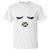 Jamaican Black Girls Eyelashes Lips Jamaica Flag Womens T Shirt TS02 White Printyourwear