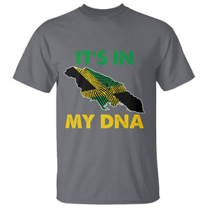 It's In My DNA Proud Jamaican Flag Map Jamaica Reggae T Shirt TS02 Charcoal Printyourwear