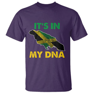 It's In My DNA Proud Jamaican Flag Map Jamaica Reggae T Shirt TS02 Purple Printyourwear