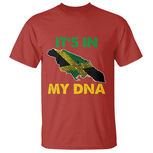 It's In My DNA Proud Jamaican Flag Map Jamaica Reggae T Shirt TS02 Red Printyourwear