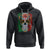 Sugar Skull Mexican Flag Hoodie Viva Mexico Hispanic Heritage Month TS02 Black Printyourwear