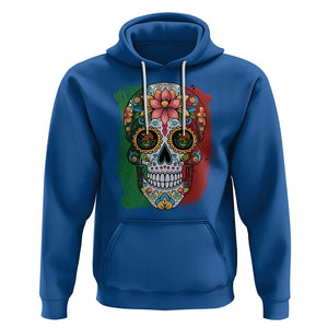 Sugar Skull Mexican Flag Hoodie Viva Mexico Hispanic Heritage Month TS02 Royal Blue Printyourwear