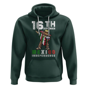 Mexican Independence Day Hoodie Dabbing Celebrate 16th September Viva Mexico Latino Hispanic Heritage TS02 Dark Forest Green Printyourwear