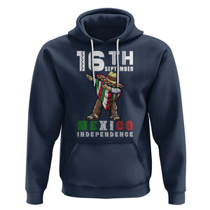 Mexican Independence Day Hoodie Dabbing Celebrate 16th September Viva Mexico Latino Hispanic Heritage TS02 Navy Printyourwear